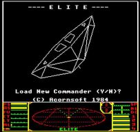 Elite (1984) на DOS. Решётка, но всё же полноценное 3D™, хуле
