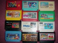…и лицензионные картриджи для Famicom