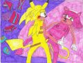 Sonichu и Rosechu — главные герои комикса
