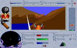 DragonStrike (1990) на DOS. Помимо того, что вы видите, ещё можно было заменить спрайты врагов на полигональную модель
