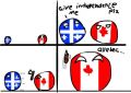 Комикс об отделении Квебека от Канады (кстати, был предметом лютого срача канадских поцреотов).